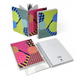 Spiral Notebook A5 Gaia Segattini Knotwear - Pack of 10